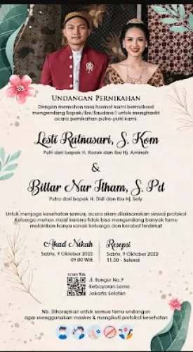 paket jasa pembuatan undangan pernikahan digital di bogor